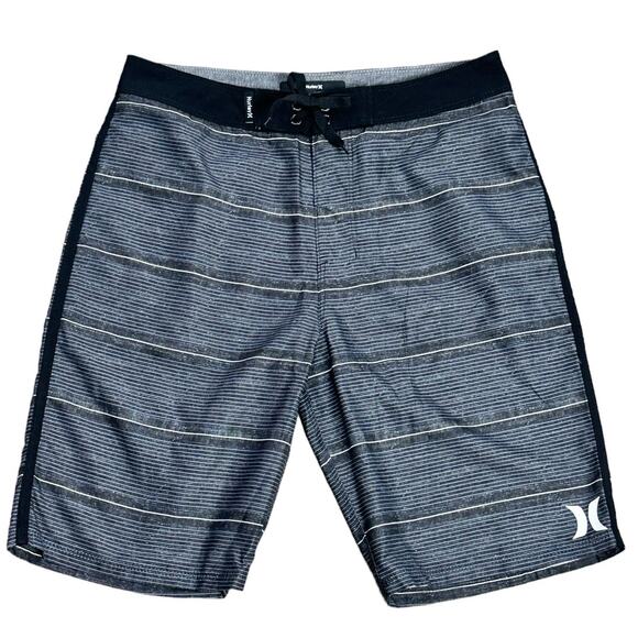 Hurley Shoreline Board Shorts Boys Black Gray Size 16/28 NWOT - Picture 1 of 5